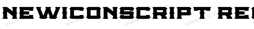 NewIconScript Regula字体转换